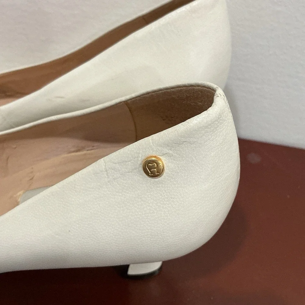 Vintage Etienne Aigner Women's‎ Shoes Priscilla 7M Made In Spain White Office